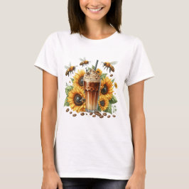 Sunflower Bees & Iced Coffee  T-Shirt