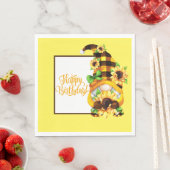 Sunflower Birthday Gnome Serviette (Beispiel)