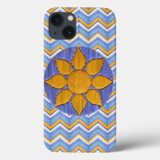 Sunflower Blue Chevron Case-Mate iPhone Hülle
