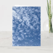 SUNFLOWER BLUE CLOUD SKY ANNIVERSARY GREETCARD KARTE (Rückseite)