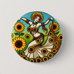 Sunflower Bly Dancer Button