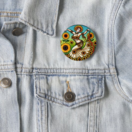 Sunflower Bly Dancer Button (Beispiel)