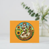 Sunflower Bly Dancer Postkarte (Stehend Vorderseite)