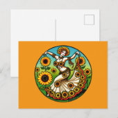 Sunflower Bly Dancer Postkarte (Vorne/Hinten)