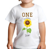 Sunflower Bodysuit Kids 1st Birthday Party Baby Strampler