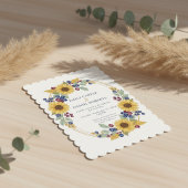 Sunflower Botanical Wedding Invitation Einladung