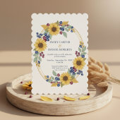 Sunflower Botanical Wedding Invitation Einladung