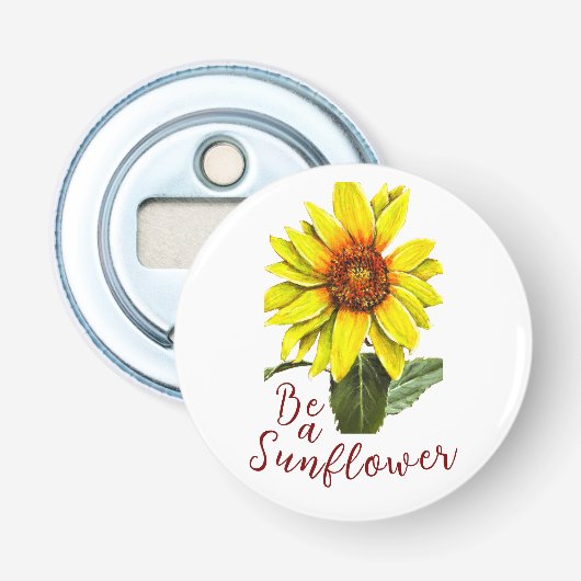 Sunflower Bottle Opener Flaschenöffner (Vorderseite)