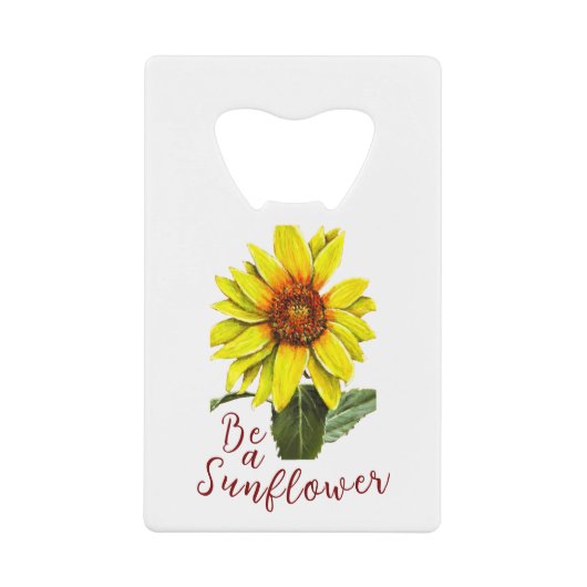Sunflower Bottle Opener Geldbeutel Flaschenöffner (Vorderseite)