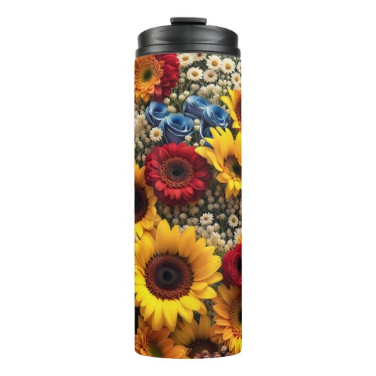 Sunflower Bouquet #88 - Thermosbecher (Vorderseite)