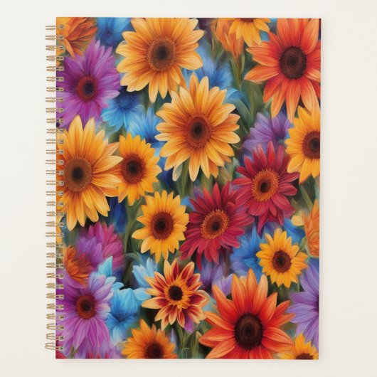 Sunflower Bouquet Abstrakt #7 - Planer (Vorderseite)
