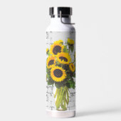 Sunflower Bouquet auf Brick Trinkflasche (Links)