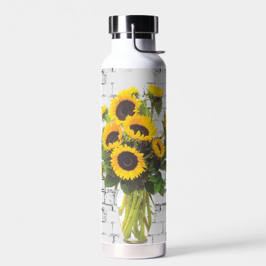 Sunflower Bouquet auf Brick Trinkflasche (Links)
