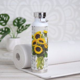 Sunflower Bouquet auf Brick Trinkflasche