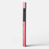 Sunflower Bouquet auf Red Gingham Case-Mate iPhone Hülle (Rückseite / Links)