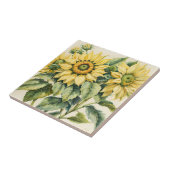 Sunflower Bouquet Fliese (Seite)