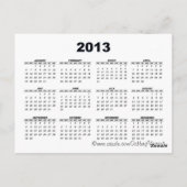 Sunflower Bouquet Kalenderkarte Postkarte (Rückseite)