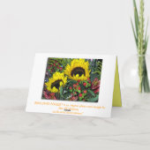 Sunflower Bouquet! Karte (Rückseite)