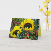 Sunflower Bouquet! Karte (Gelbe Blume)