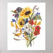 Sunflower Bouquet Kunstdrucken Poster (Vorne)