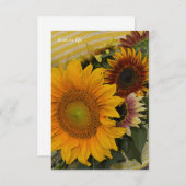 Sunflower Bouquet Mitteilungskarte (Vorne/Hinten)