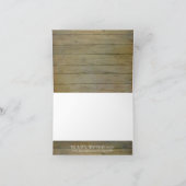 Sunflower Bouquet Rustikales Land Mason Jar Blume Dankeskarte (Innenseite)