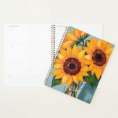 Sunflower Bouquet | Yellow Watercolor Floral Planer (Anzeige)