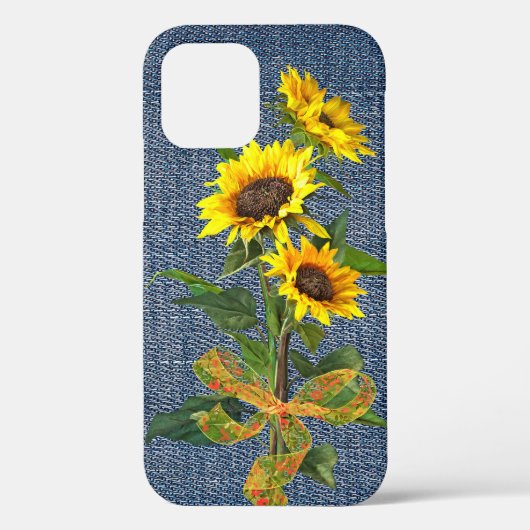 Sunflower Bouquet zu Denim Case-Mate iPhone Hülle (Rückseite)