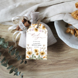 Sunflower Brautparty Vielen Dank für Ihr Geschenk  Geschenkanhänger