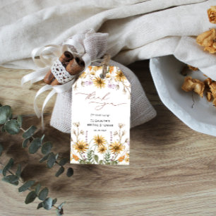 Sunflower Brautparty Vielen Dank für Ihr Geschenk  Geschenkanhänger