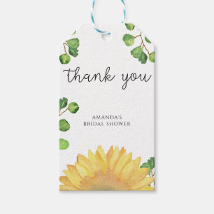 Sunflower Brautparty vielen Dank Geschenkanhänger