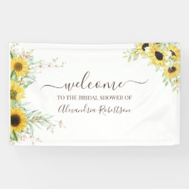 Sunflower Bridal Polterabend Willkommensbanner Banner