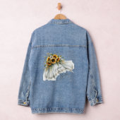 Sunflower Bride Veil Personalisiert Denim Jacket Jeansjacke (Hangar)