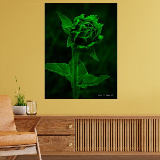 "Sunflower Bud" Poster (Wohnzimmer 2)