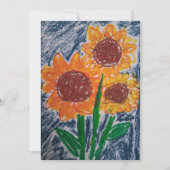 Sunflower card dankeskarte (Vorderseite)