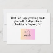 Sunflower card dankeskarte (Rückseite)