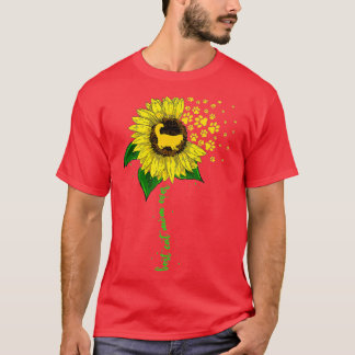 Sunflower Cat Best Cat Mom Ever Cat Kitten For Mot T-Shirt