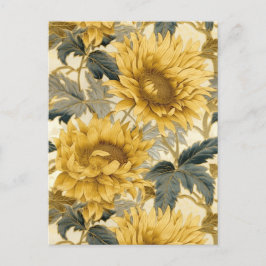 Sunflower Chiyogami Postkarte