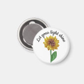 Sunflower christian magnet (Vorderseite/Rückseite)
