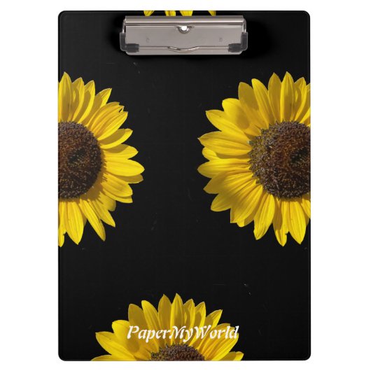 Sunflower Clipboard Klemmbrett (Vorderseite)