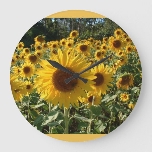 Sunflower clock... große wanduhr (Vorderseite)