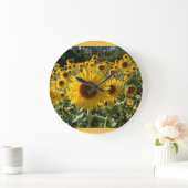 Sunflower clock... große wanduhr (Zuhause)