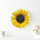 Sunflower Clock Große Wanduhr (Zuhause)