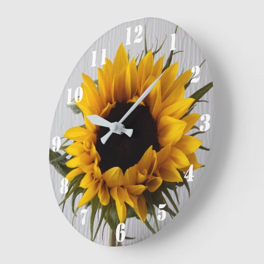 Sunflower Clock Große Wanduhr (Winkel)