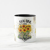Sunflower coffee mug to celebrate Valentine's Day Tasse (Zentrum)