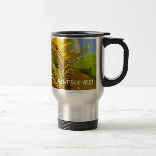 SUNFLOWER Coffee Tasse Geschenk BESTE FREUNDE! Ges (Rechts)