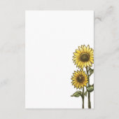 Sunflower Couple Begleitkarte (Rückseite)