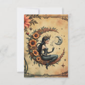 Sunflower Crescent Queen Dankeskarte (Rückseite)