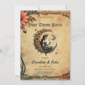 Sunflower Crescent Queen  Einladung (Vorderseite)