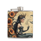 Sunflower Crescent Queen  Flachmann (Vorderseite)